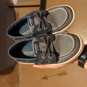 Navy Boys Sperrys